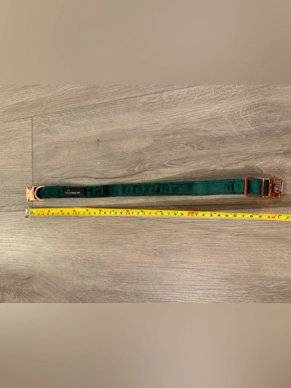 NWOT Aring Pet Emerald Green Velvet Dog Collar & Leash Set